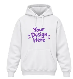 Blank white hoodie, ready for your design