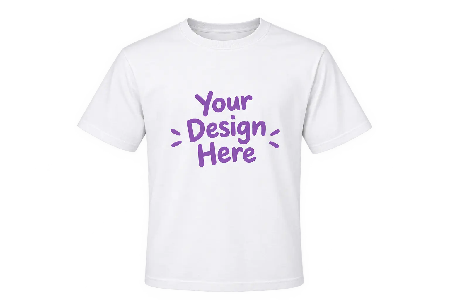 Blank white t-shirt, ready for your design